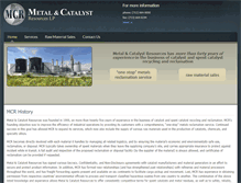 Tablet Screenshot of metalandcatalyst.com